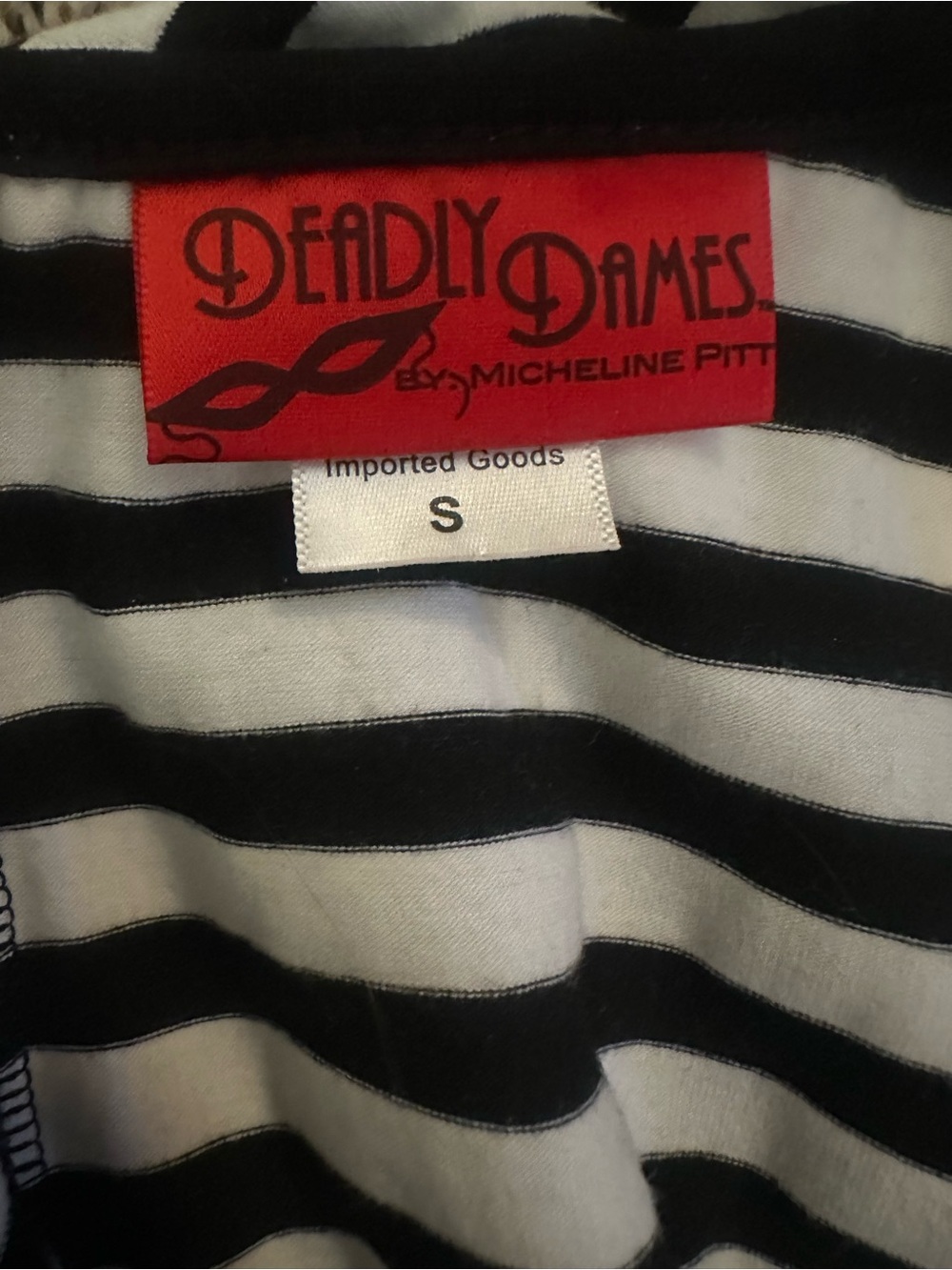 Black and white striped pencil dress - Picture 2 of 2